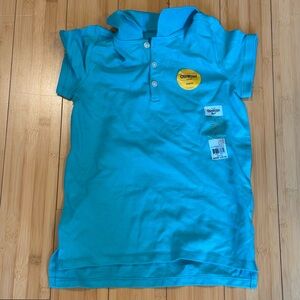 NEW! WITH TAGS! Carter’s Teal Kids Cotton Polo Pocket Tee-Shirt Sz 7